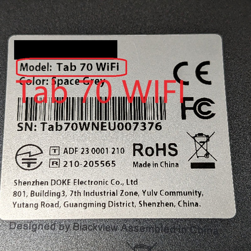 Für Blackview Tab 70 WIFI Tablet Touch Screen Digitizer Glas 10,1"