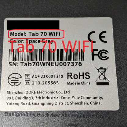 Für Blackview Tab 70 WIFI Tablet Touch Screen Digitizer Glas 10,1"