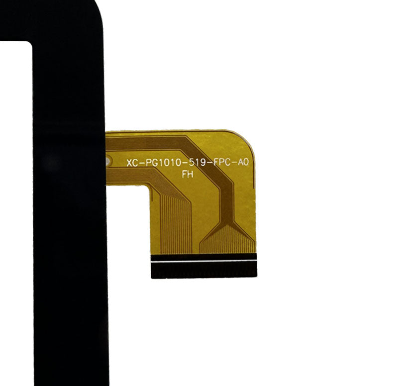 Close-up view of the internal flex cable showing XC-PG1010-519-FPC-A0 printed text to verify pin configuration and version.