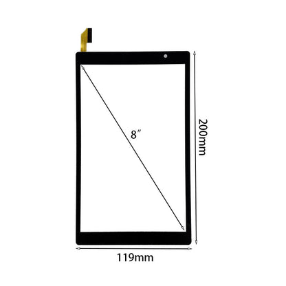 Für Pritom TronPad L8 Tablet Touch Screen Digitizer Glas Ersatz 8"