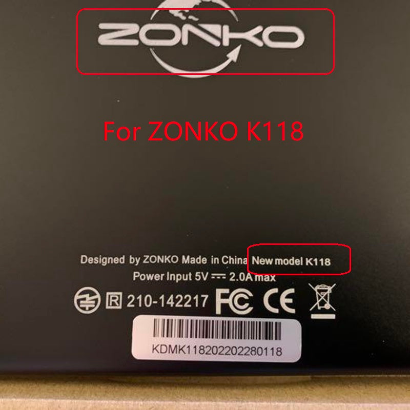 Für ZONKO K118 Tablet Touch Screen Digitizer Glas Ersatz 10,1"