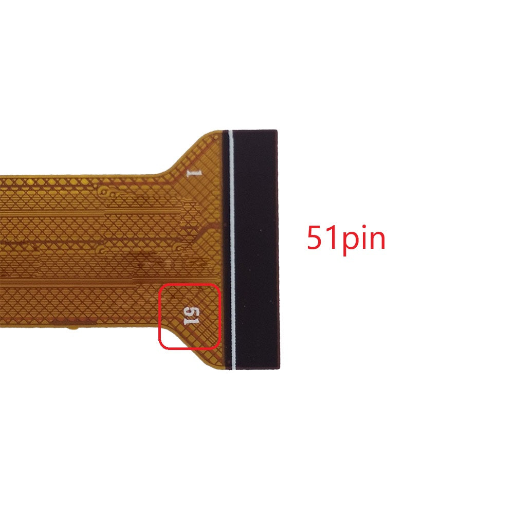Vasoun Tab 10 Lite M10 flex ribbon cable number and connector close up detail 51pin