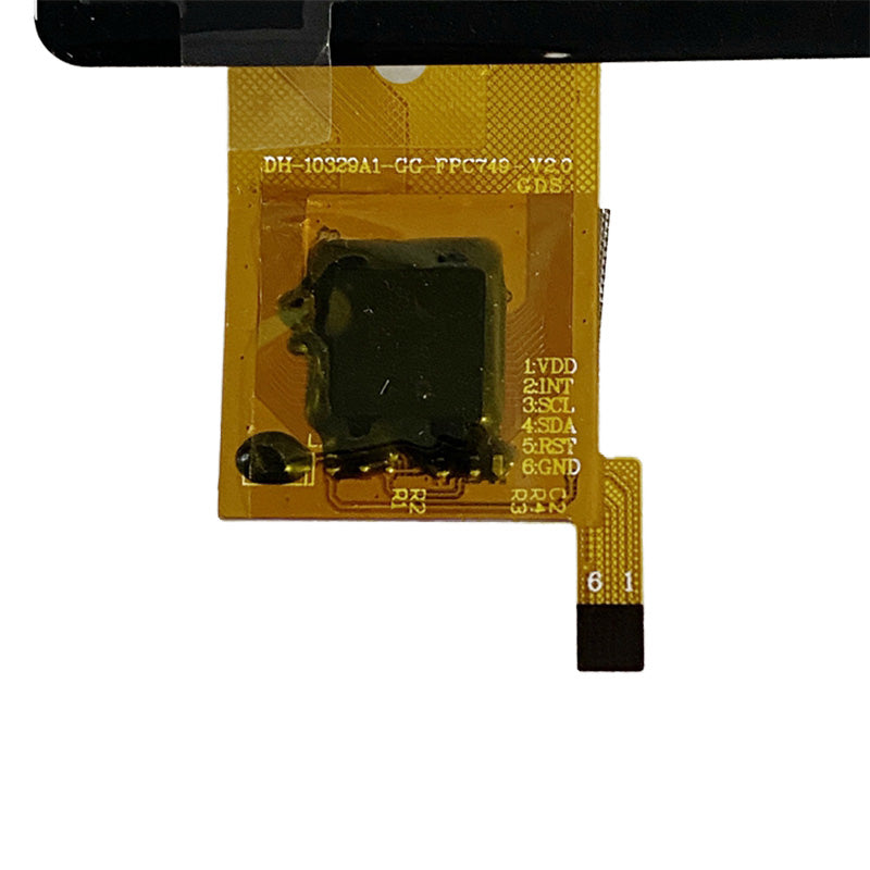 Flex cable FPC connector detail for DH-10329A1-GG-FPC749-V2.0 tablet touch screen digitizer replacement
